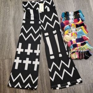 Lil Girls  Palazzos(FREE SOCKS)